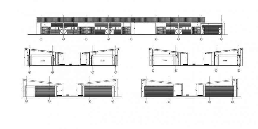 2d cad drawing of primary school main entrance autocad file