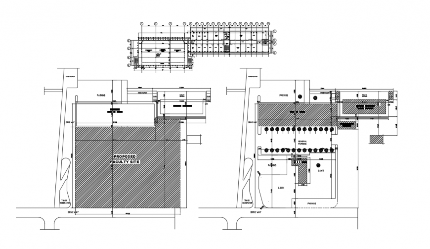 2d cad drawing of proposed faculty site auto cad software