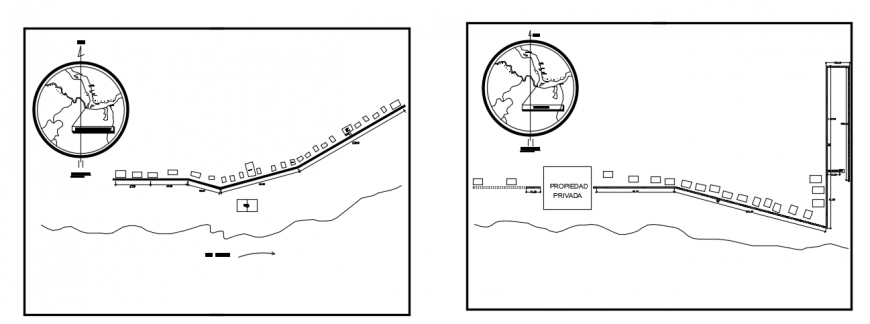 2d cad drawing of Puentes Madera autocad software