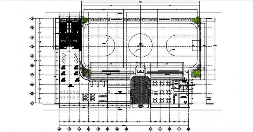 2d cad drawing of Quick soccer court auto cad software