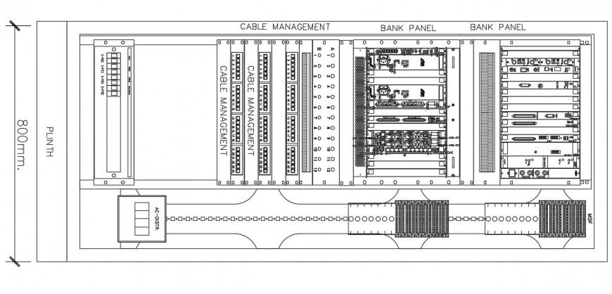 2d cad drawing of rack layout plan autocad file