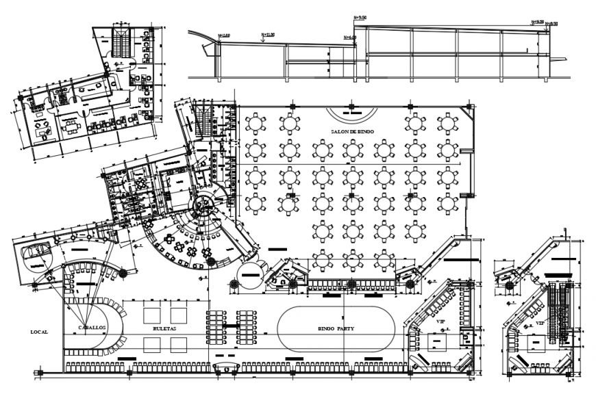 2d cad drawing of restaurant elevation room  auto cad software