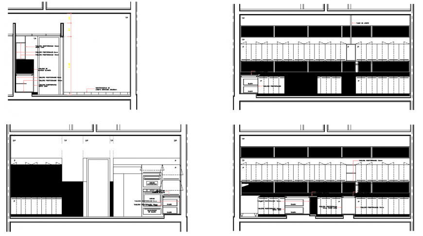 2d cad drawing of right side elevation autocad software
