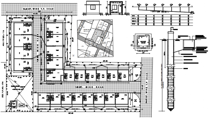 2D cad drawing of roads auto cad software