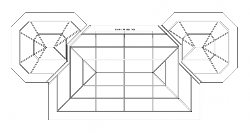 2d cad drawing of rooftop elevation auto cad software