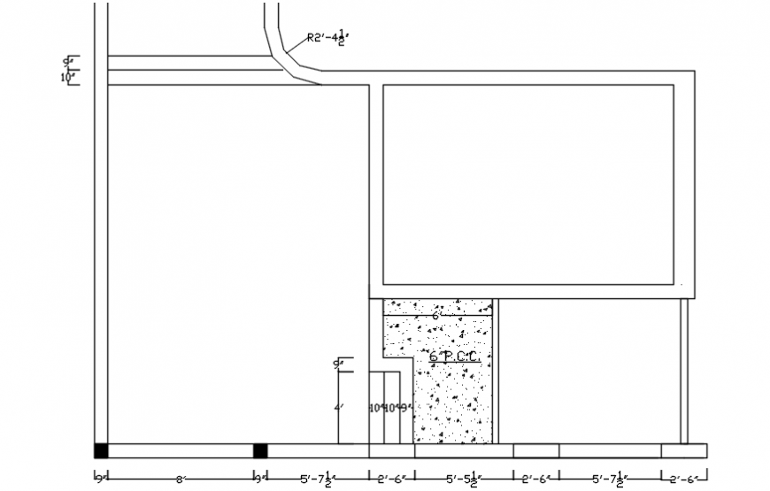 2d cad drawing of room plan Autocad software