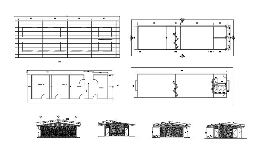 2d cad drawing of school elementary elevation autocad software