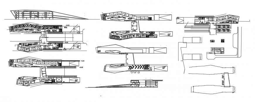 2d cad drawing of school elevation auto cad software