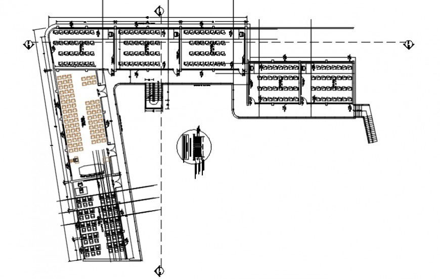 2d cad drawing of school elevation AutoCAD software