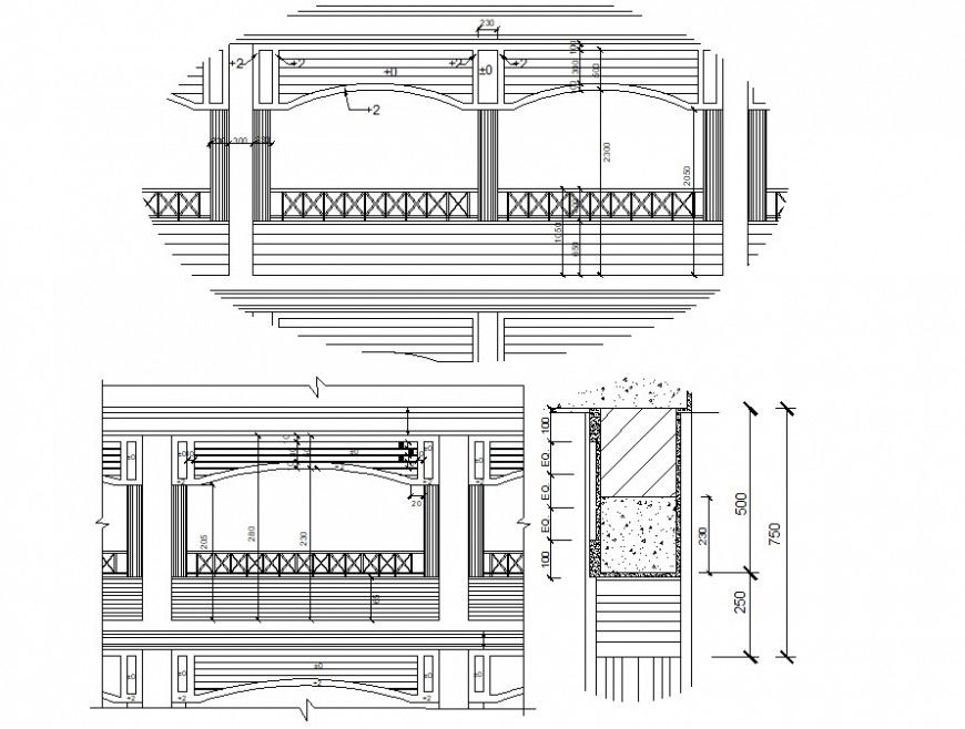 2d cad drawing of school gallery dwg file