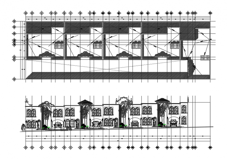 2d cad drawing of set hostel room exterior auto cad software