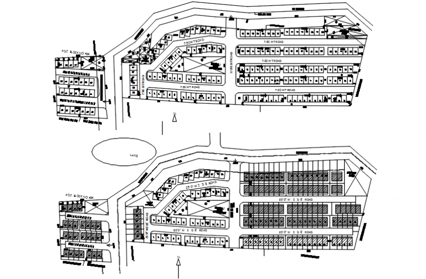 2d cad drawing of site plan Autocad software