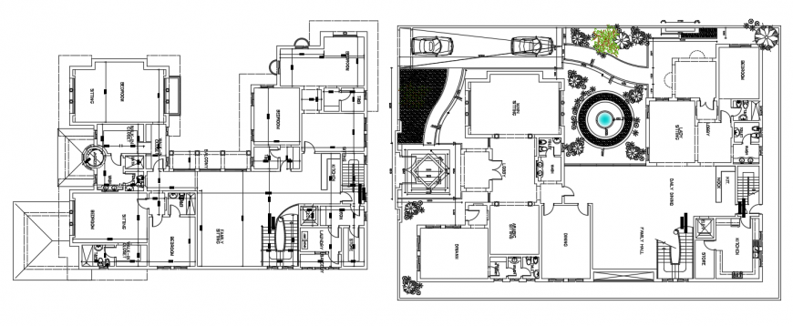 2d cad drawing of son villa architectural auto cad software