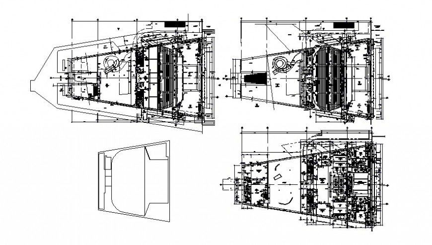 2d cad drawing of stadium AutoCAD software