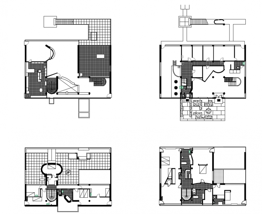 2d cad drawing of stein plan house autocad software