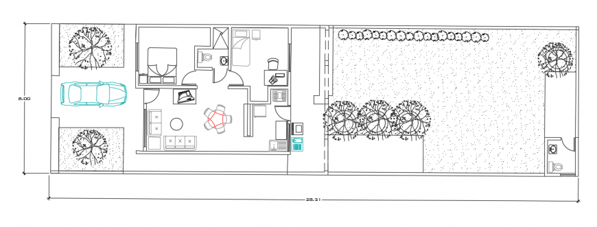 2d cad drawing of storey house autocad software