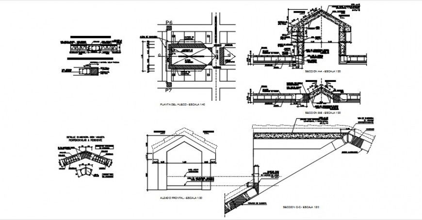 2d cad drawing of structure detail auto cad software