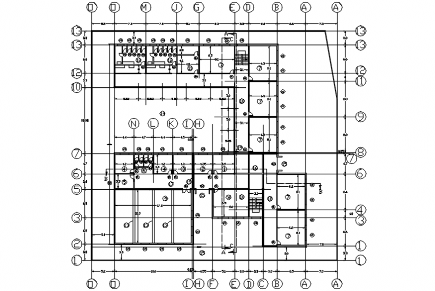 2d cad drawing of the description of functional area autocad software