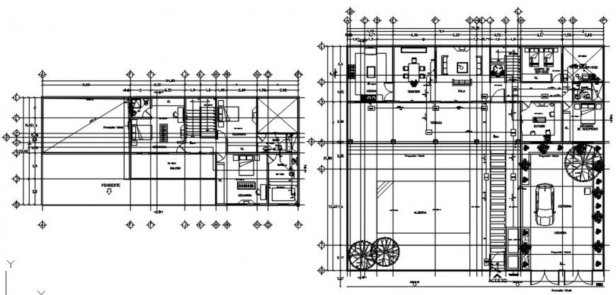 2d cad drawing of the living room and bedroom plan autocad software