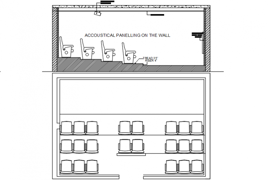 2d cad drawing of theatre autocad software