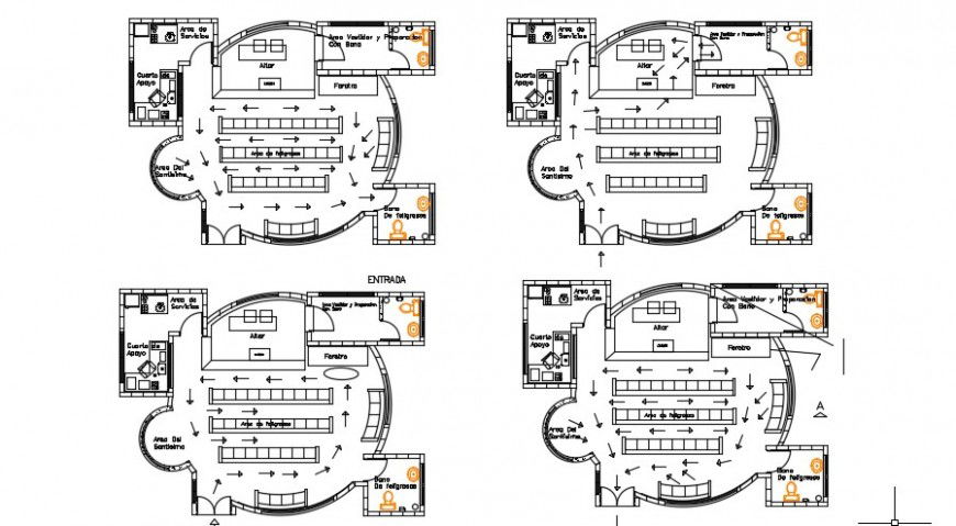 2d cad drawing of university classroom auto cad software