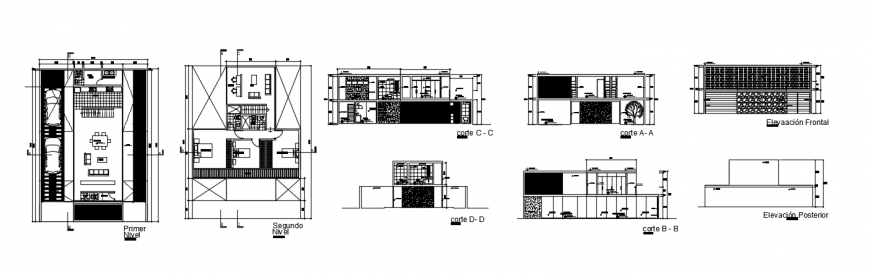 2d cad drawing of urban area floor plan auto cad software