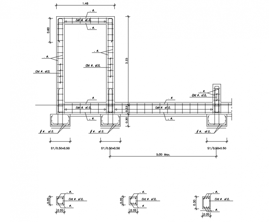 2d cad drawing of wall elevation  autocad software