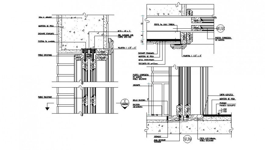 2d cad drawing of wall inbuilt construction Auto Cad software
