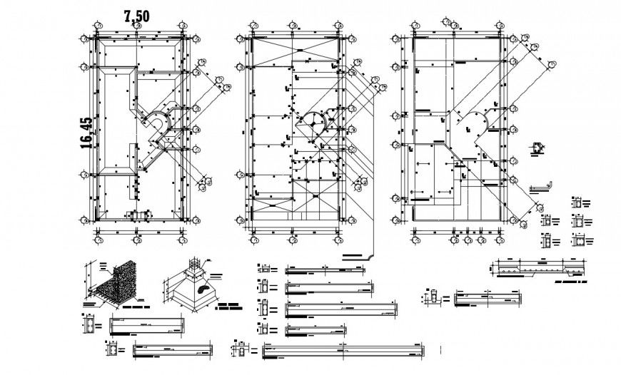 2d cad drawing of youth prison elevation autocad software