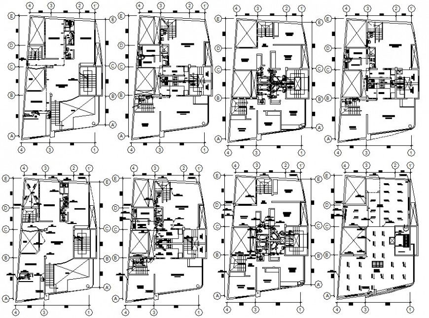 2d cad drawing sanitary installation plan