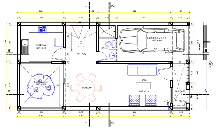 2d cad drawing urban furniture autocad software