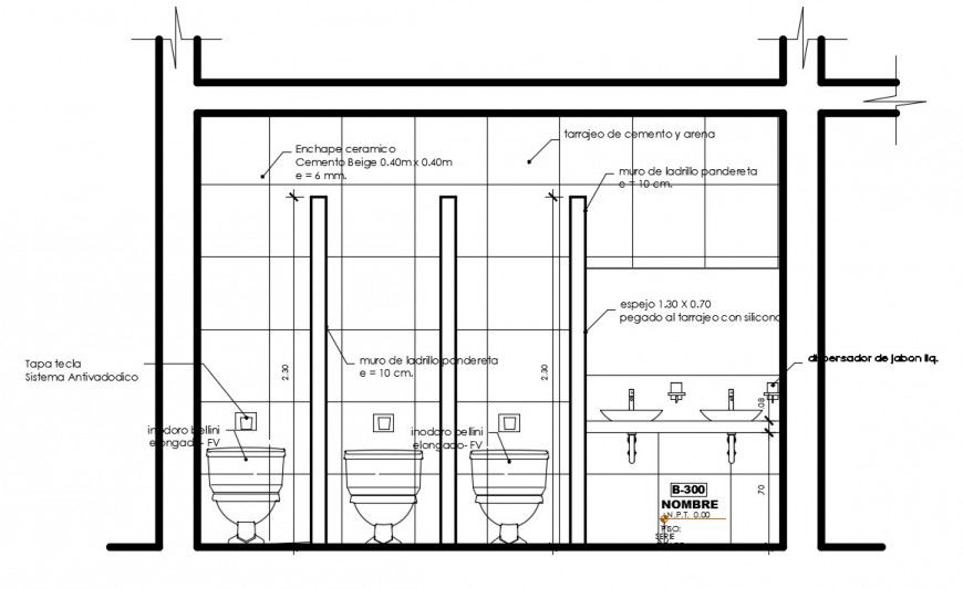 2d CAD drawings details of sanitary toilet elevation dwg file