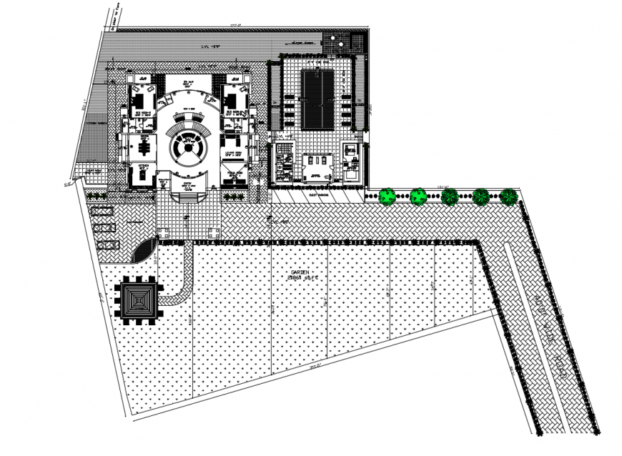 2d CAD drawings details of commercial building layout plan dwg file
