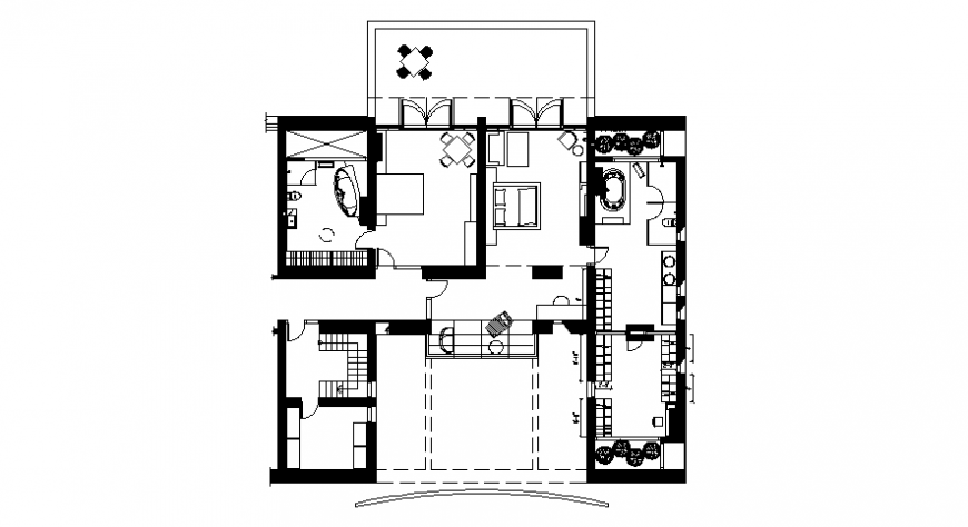 2d CAD drawings details of house layout plan autocad software file