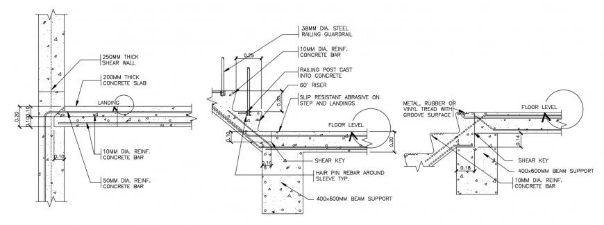 2d CAD drawings details of RCC structural blocks dwg AutoCAD file