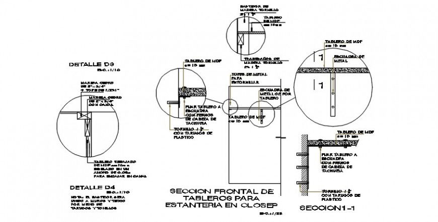 2d CAD drawings details of structural joints dwg file