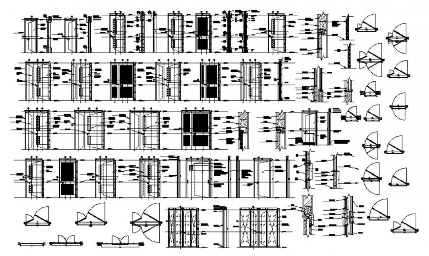 2d CAD drawings details of structural units dwg autocad file