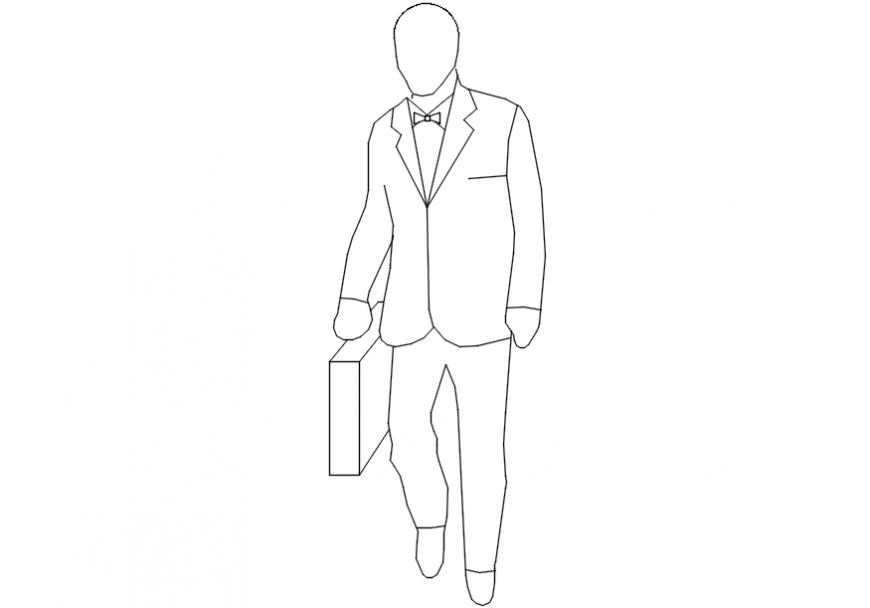 2d cad drawings of bald men Autocad software