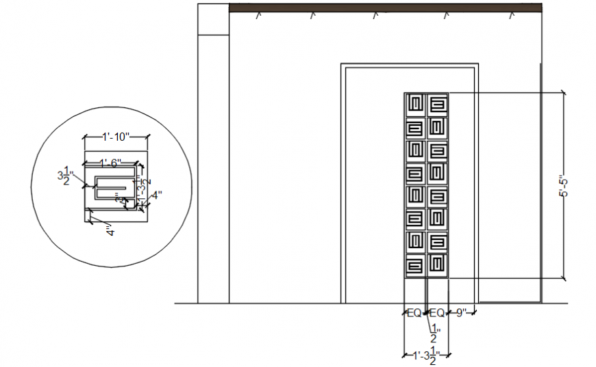 2d CAD drawings of door design block autocad software file