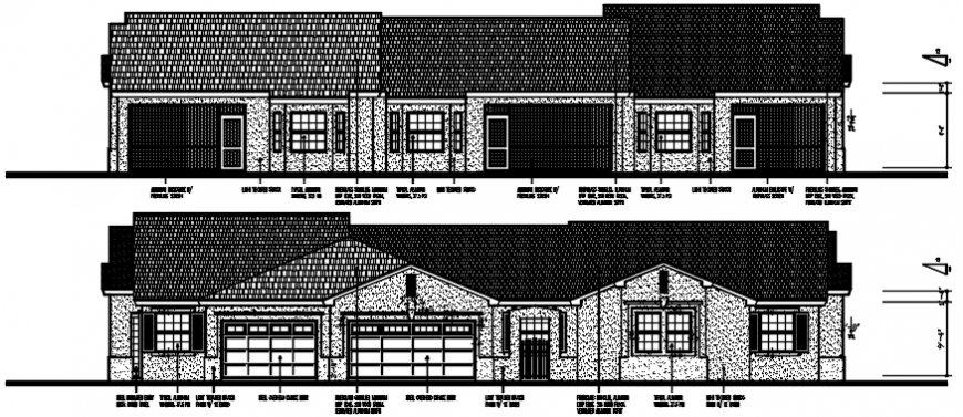 2d cad drawings of exterior elevation Auto cad software