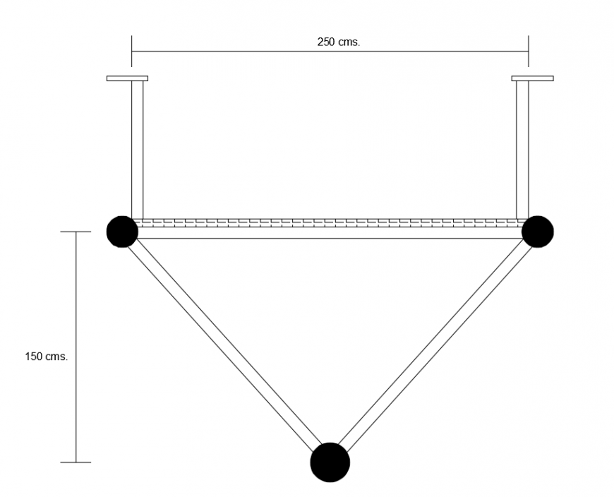 2d cad drawings of footbridge autocad software