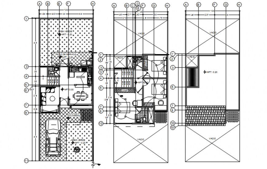2d CAD drawings of house layout plan with electrical installation dwg file