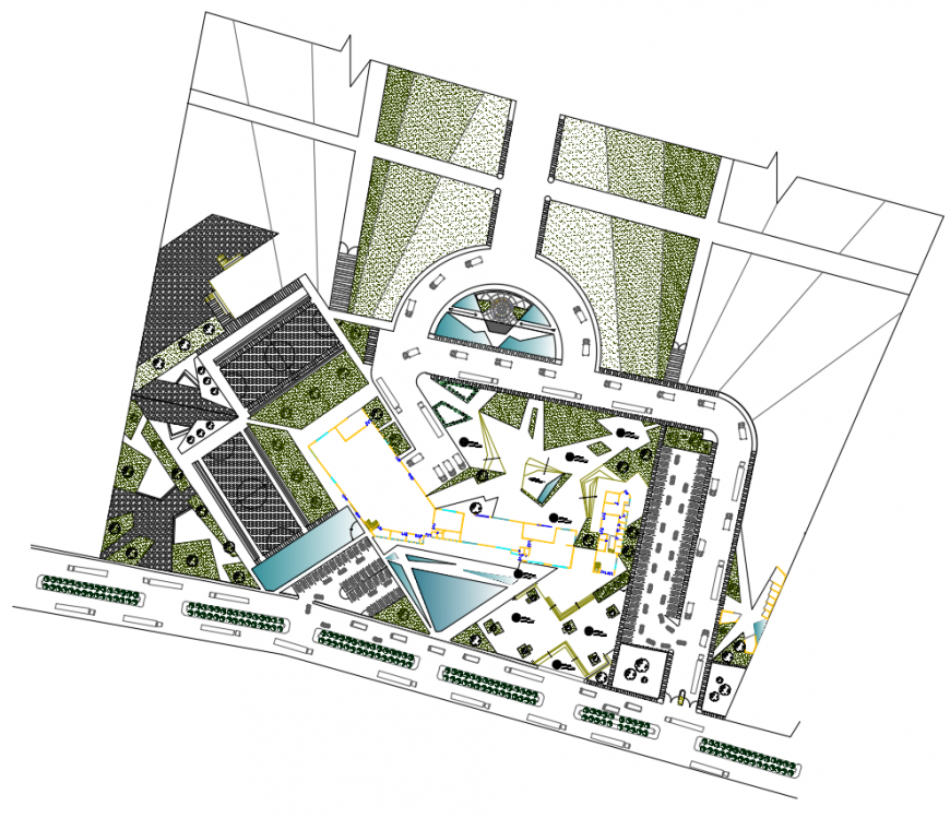2d cad drawings of industrial centre autocad software