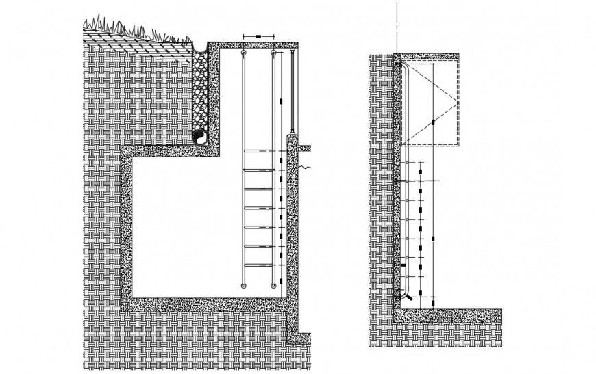 2d CAD drawings of ladder autocad software file