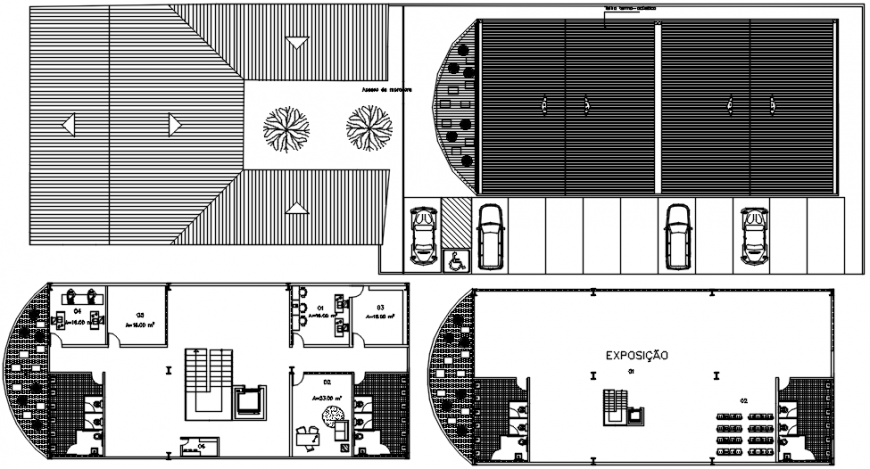 2d cad drawings of restaurant outer-area autocad software