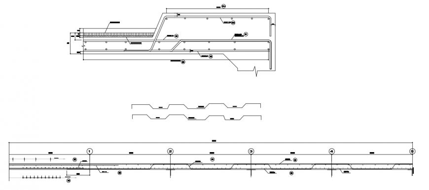 2d cad drawings of section B concrete types autocad software