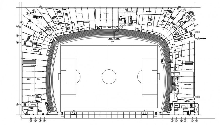 2d CAD drawings of sports playground area autocad software file