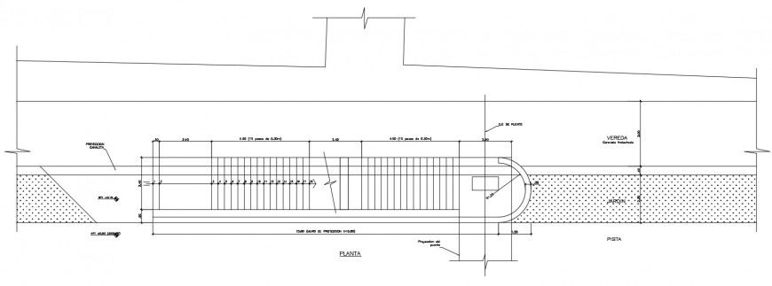 2d CAD drawings of stairway plan autocad software file