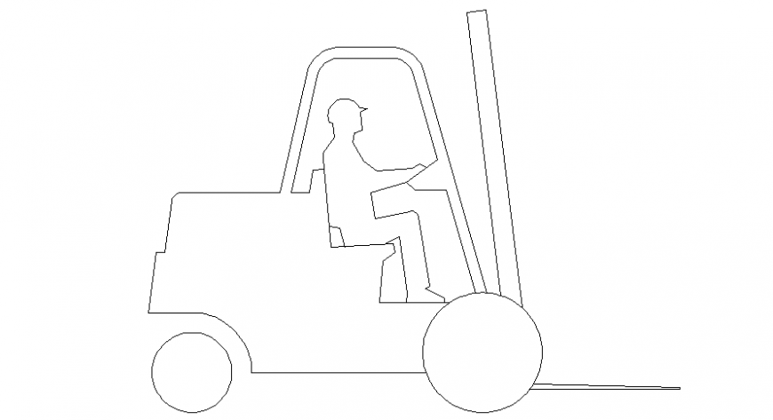 2d CAD drawings of vehicle block dwg file
