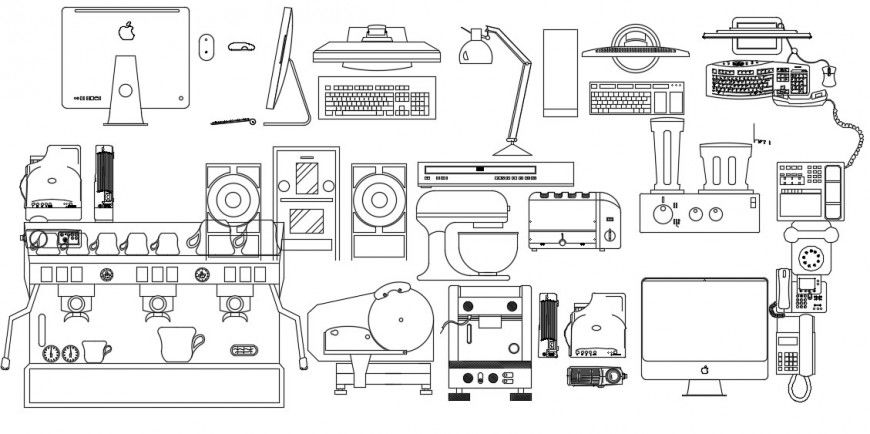 2d CAD electrical automation blocks drawings in autocad file